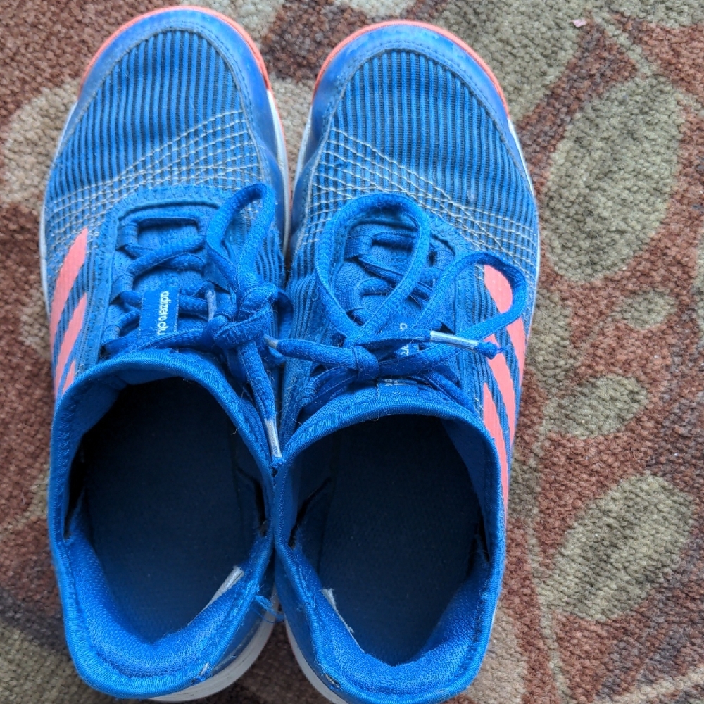 Adidas Kids Striped Blue and Pink Sneakers